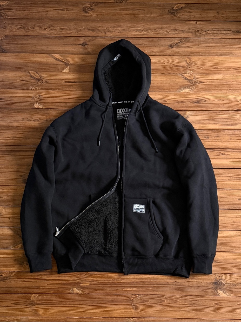 New With Defects DIXXON Men’s Sherpa Lined Zip Hoodie Random Defect